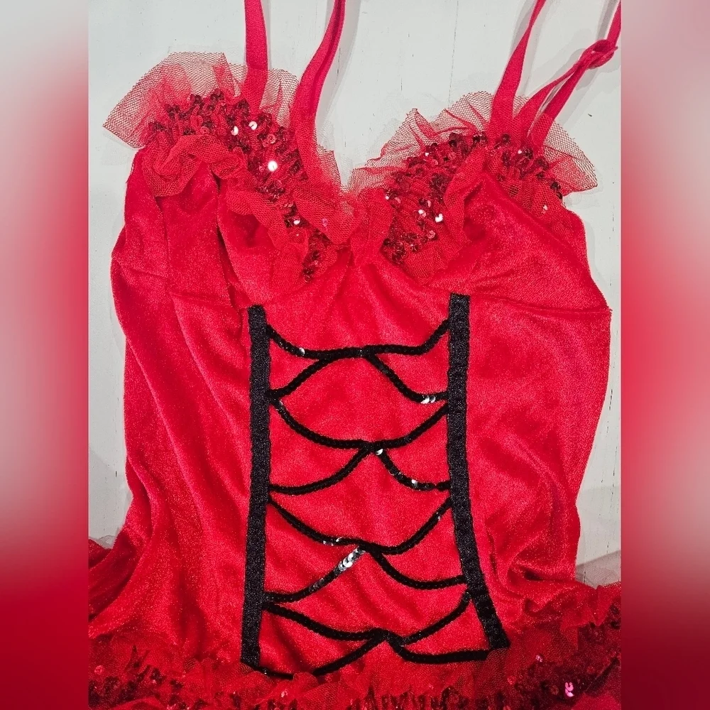 Women's Leg Avenue Sexy Red Velvet love bug costume. DRESS ONLY. Size Xsmall - Picture 6 of 8